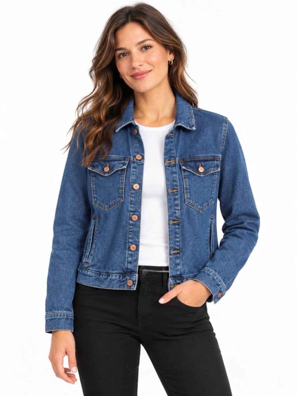 J Crew Mercantile Women's Blue Denim Jacket size
Large